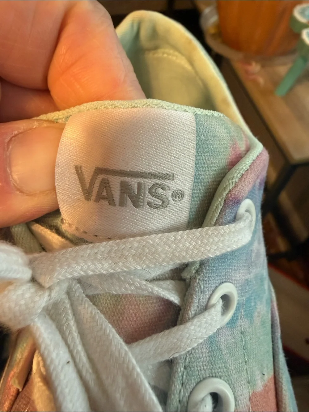 Vans Pastel Tie-dye Low Top Sneakers Women's Size 9.5 - Picture 12 of 13